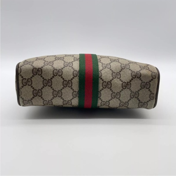 Authentic Gucci GG Supreme Sherry Line Beige/Brown Clutch Bag W/Box NS101277 - Picture 5 of 16